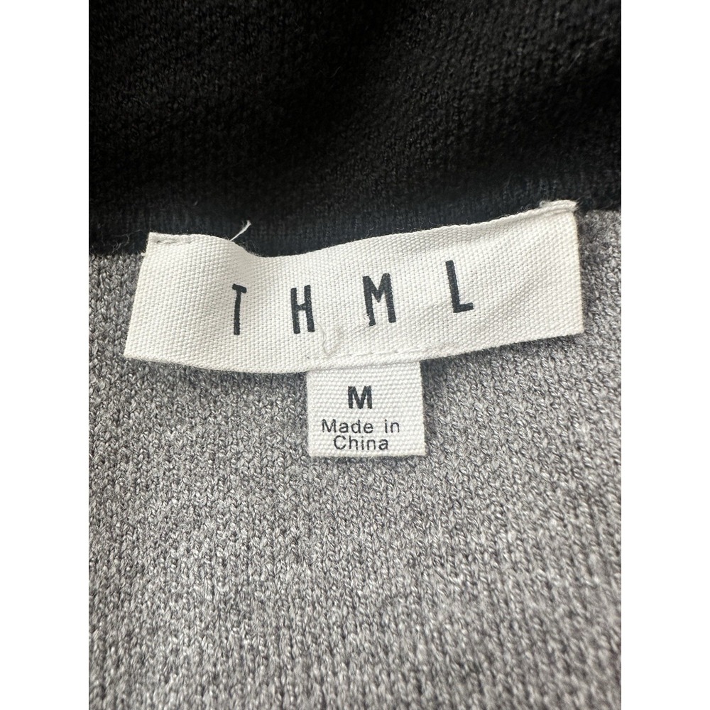 Anthropologie THML Cardigan Top Women's Medium Oversized Open Front Pockets - Picture 4 of 10